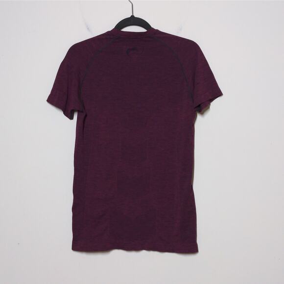 Alphalete Burgundy Maroon Red Short Sleeve T-Shirt Tee S - Picture 6 of 13